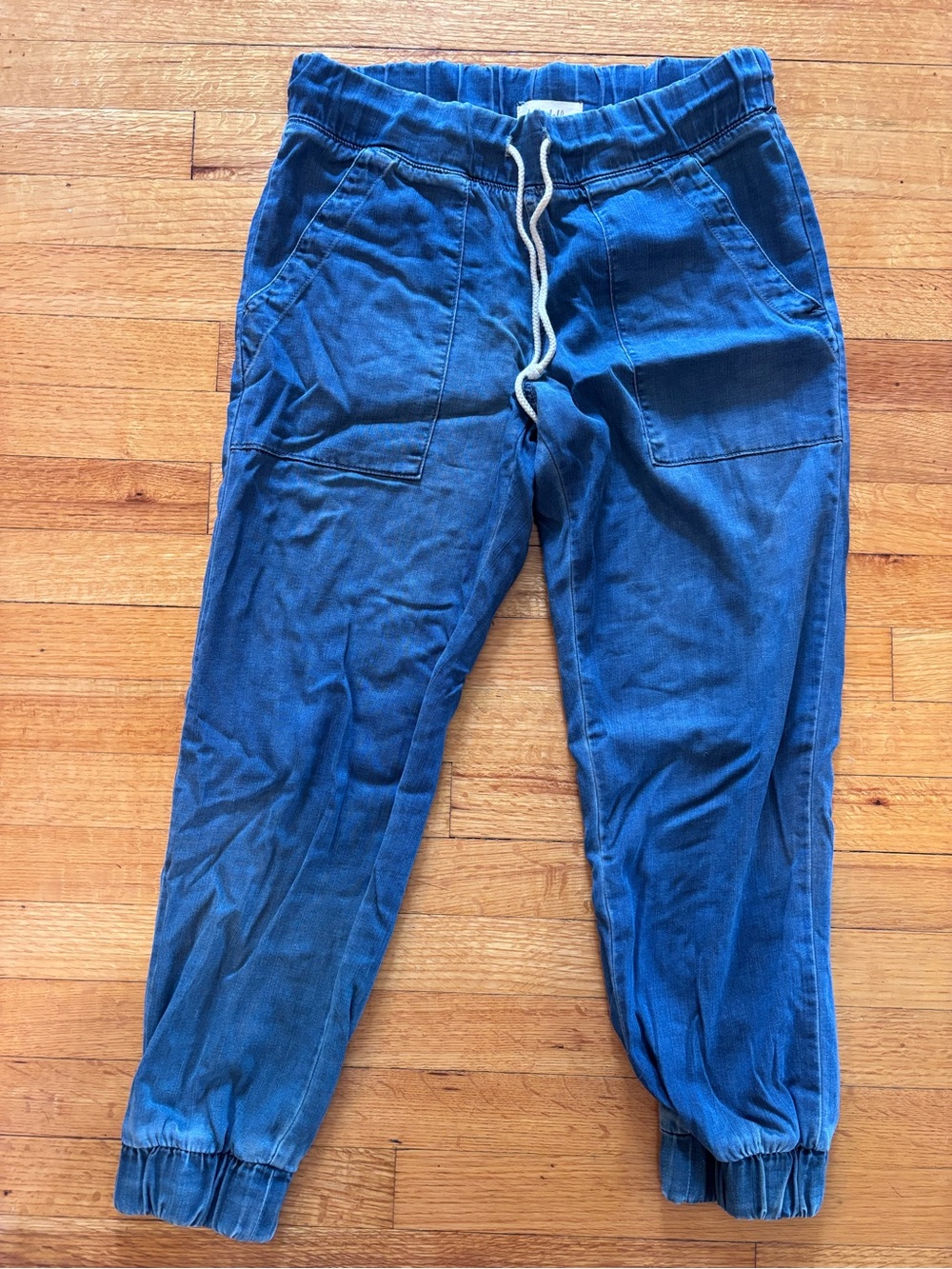 Bella Dahl Women’s Blue Drawstring Jogger Pants - Medium